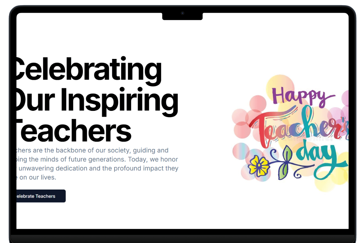Teachers Day Celebration Website