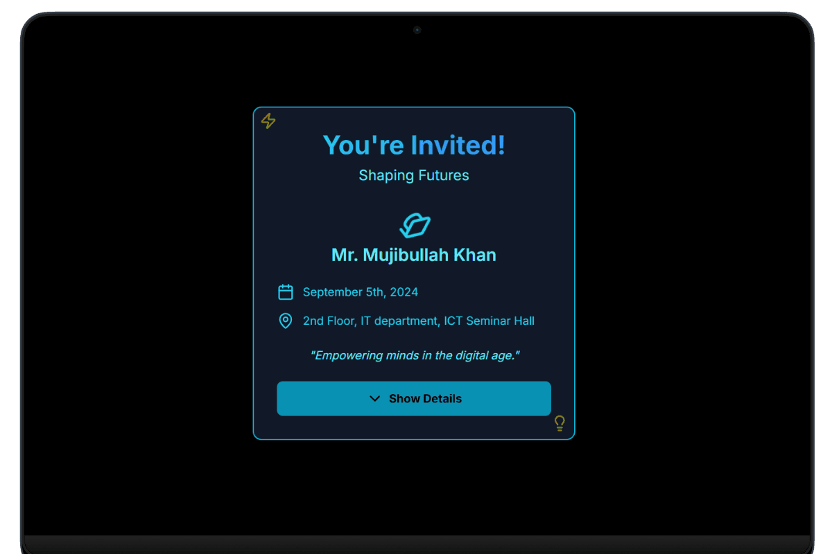 Invitation for Teachers Day